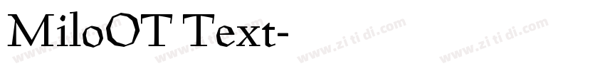 MiloOT Text字体转换
